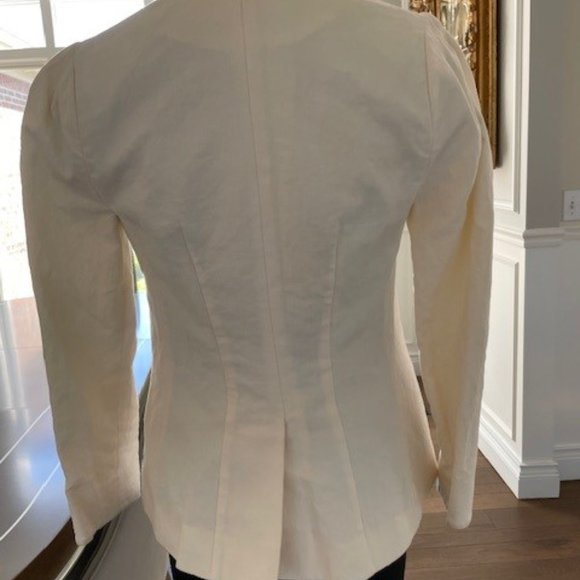 Ivory FRAME linen/cotton blazer/jacket. EUC. XS - Picture 4 of 6